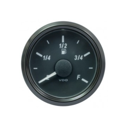 VDO SingleViu Tankanzeige mit 52 mm Durchmesser und Messbereich 3 bis 180 Ω