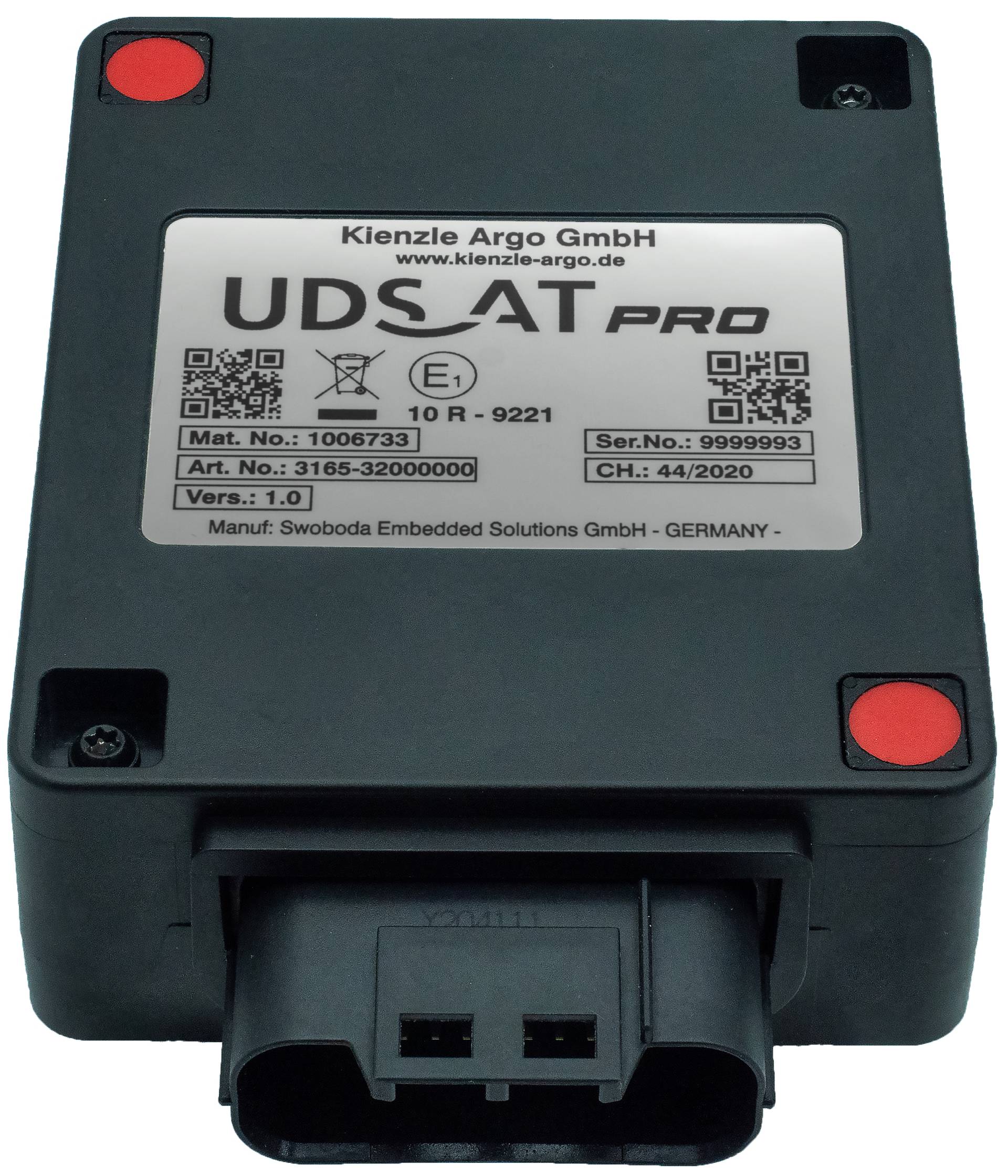 UDS-AT Pro Grundgerät mit GNSS-Anbindung aus der Frontalansicht