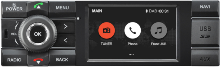 Kienzle 1-DIN-Navigationsradio inkl. PKW-Software MCR1031