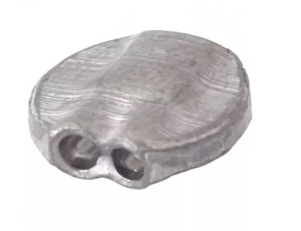 VDO Zweilochplomben aus Aluminium, Verpackungseinheit mit 100 Stück