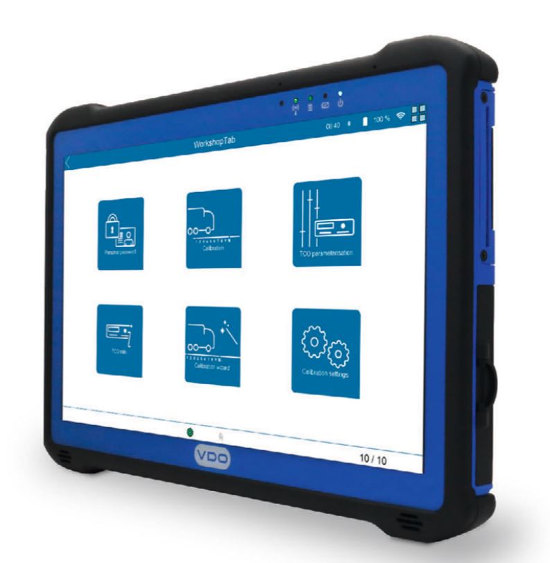 VDO WorkshopTab 2 Extra-Paket mit Zubehör, TyreMeter Pro und Displayschutz