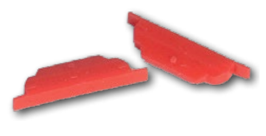Kienzle Plombe 2x18 rot für Deckel 1318 (VE:100 Stück)
